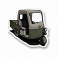 Vintage Cart Golf Sticker