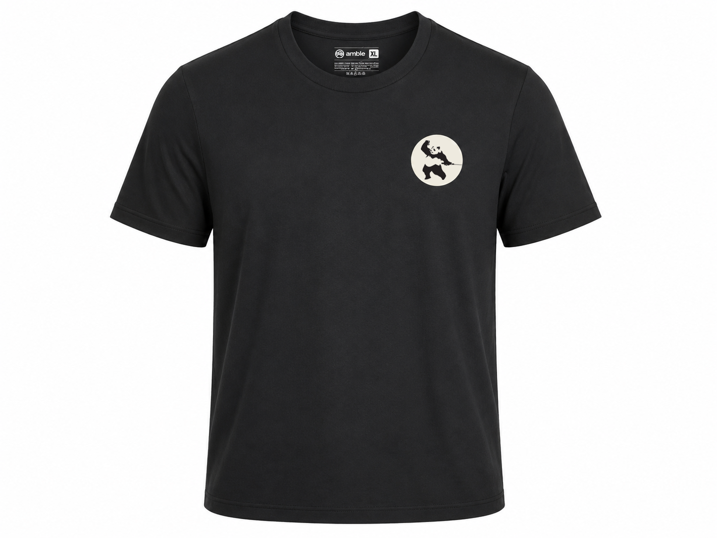 Amble x Press Golf Panda 05 Tee - Black