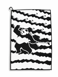 Panda Camo Golf Towel - Black