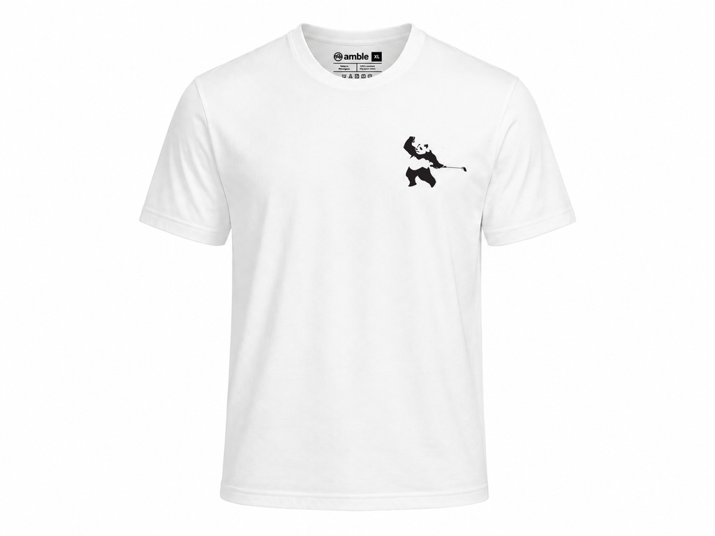Amble x Press Golf Panda 05 Tee - White