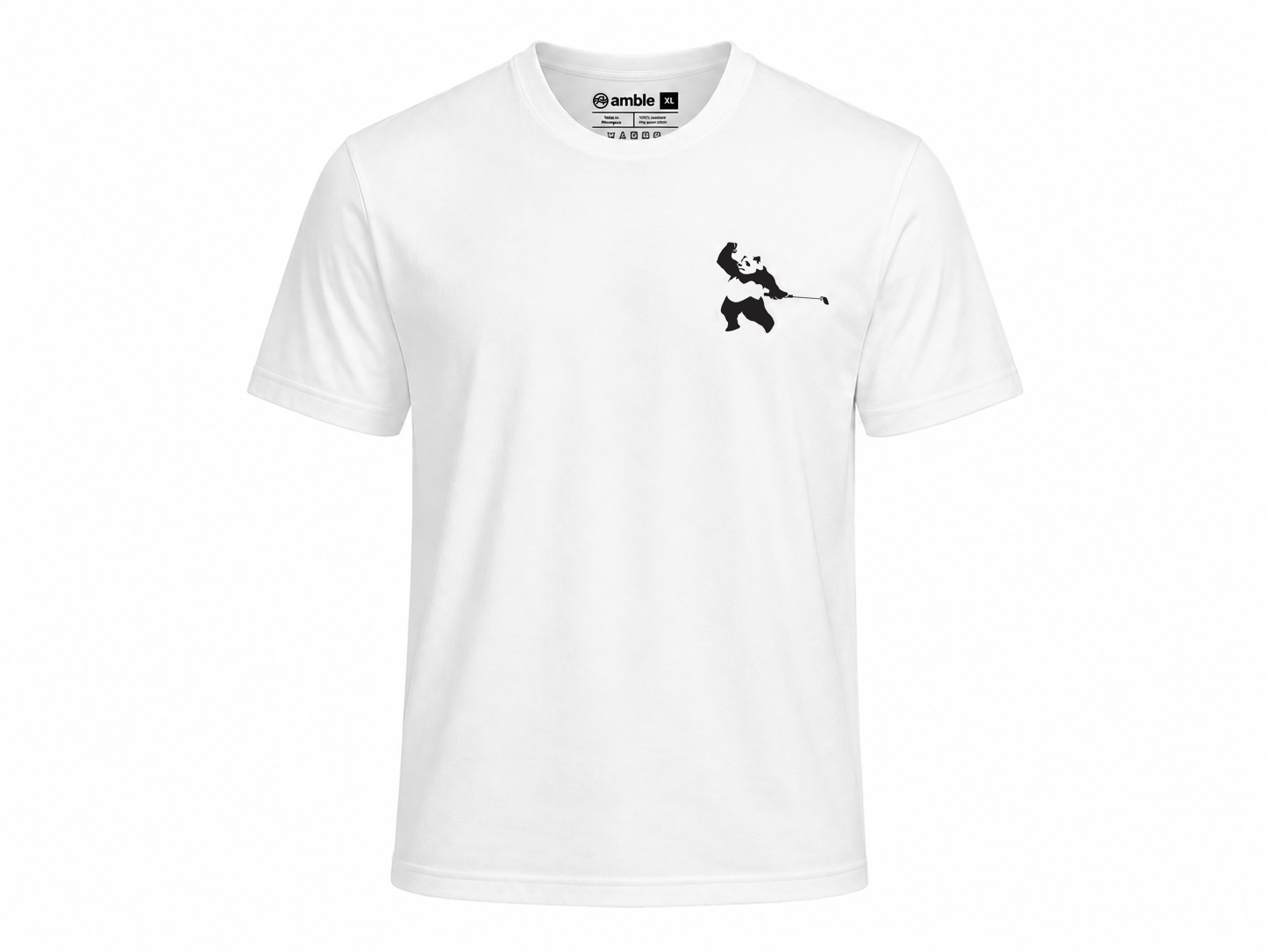 Amble x Press Golf Panda 05 Tee - White