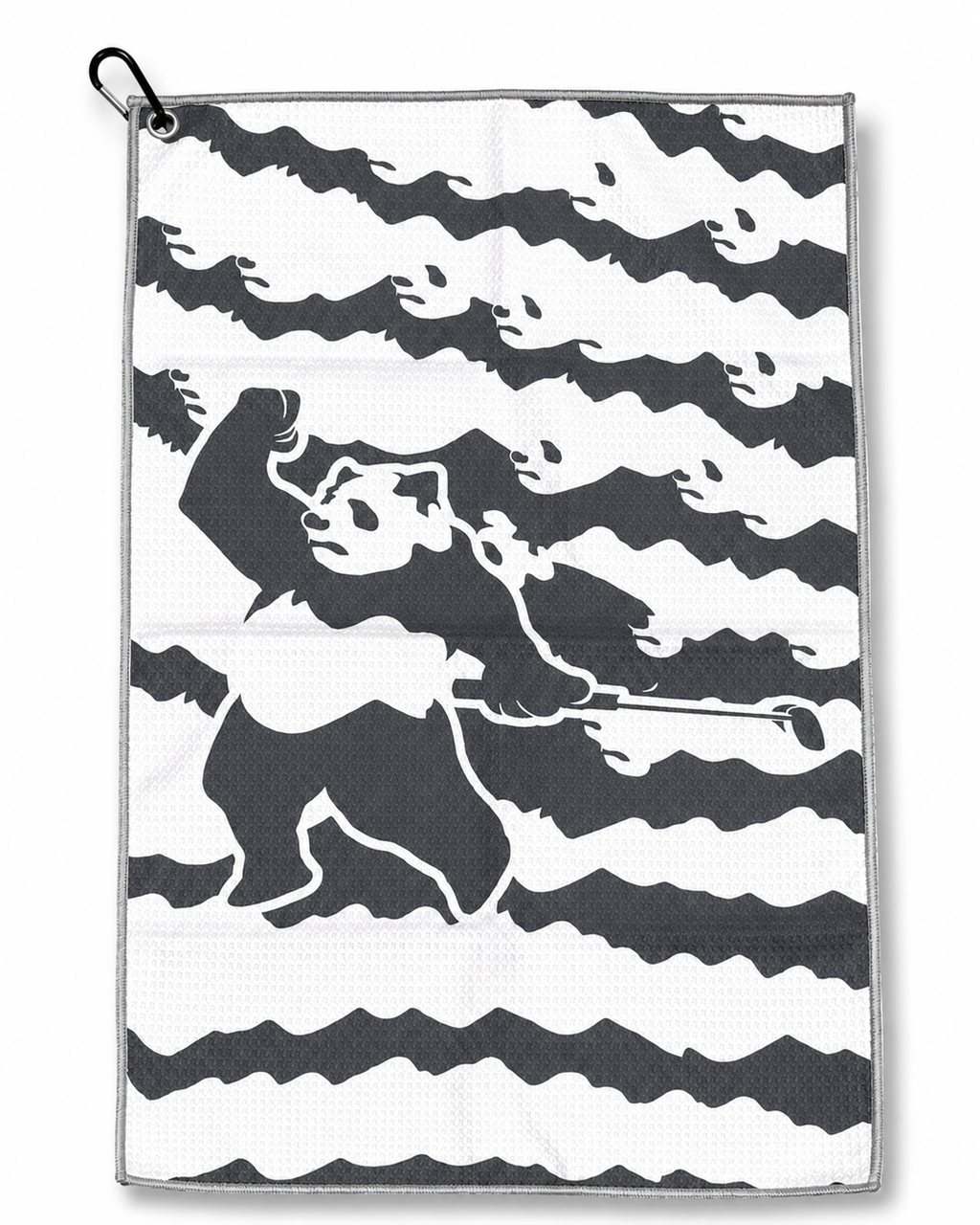 Panda Camo Golf Towel - Charcoal