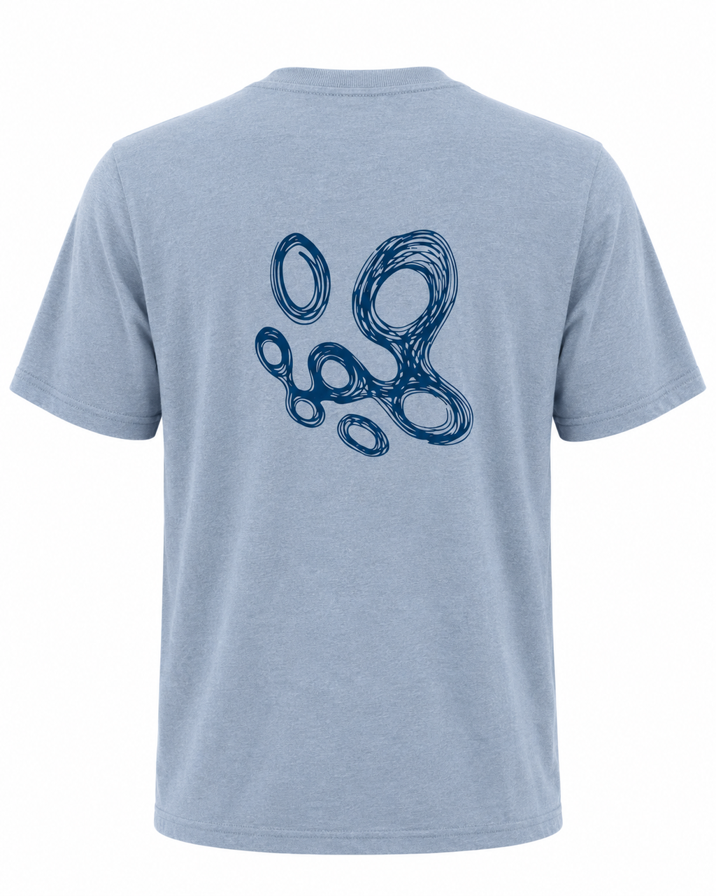 Amble x Press Golf Swirls Tee - Blue